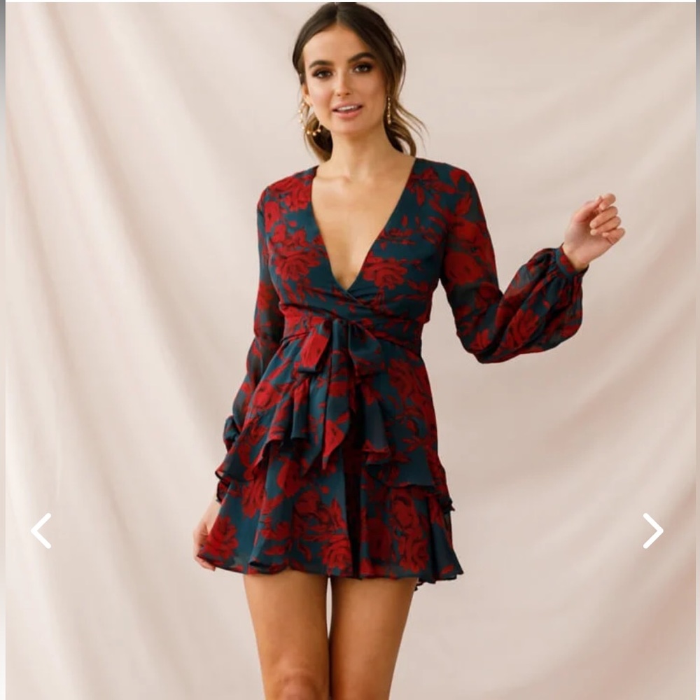 Selfie Leslie Kerry Layered Balloon Sleeve Dress